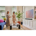 Sonos Arc Ultra soundbar for TV, sleek black design with multiple speaker components and modern aesthetic.