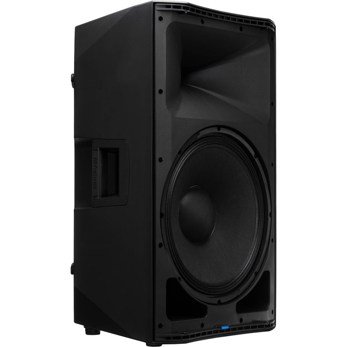 Presonus Air XD 15 active loudspeaker with black enclosure and control panel, designed for professional audio applications.