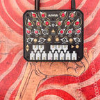 Animal Factory Amplification Asura, backlit knobs glowing red