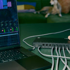 Elektron Outbox 8 used as an eight-output USB interface with a laptop