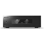 Eversolo AMP-F8 power amplifier, straight front view with VU meters