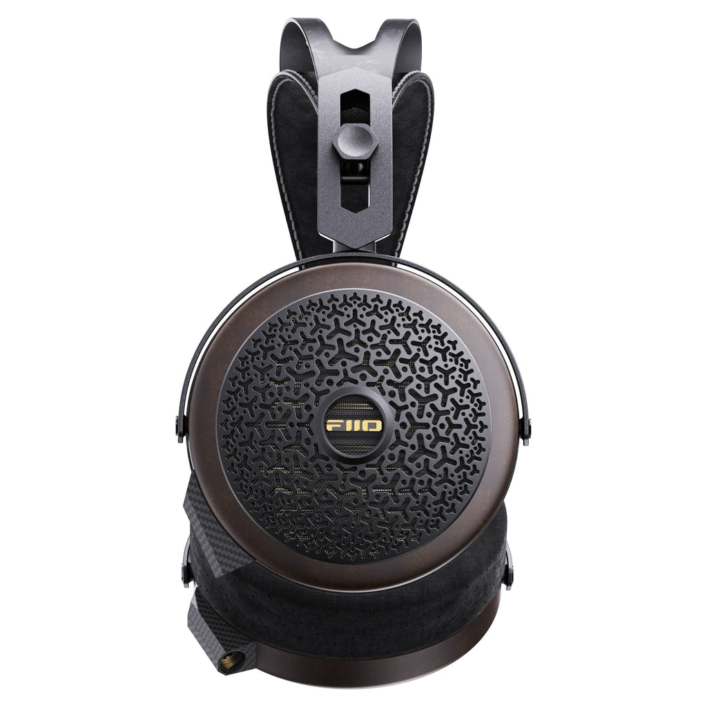 FiiO FT15 earcup detail with 101mm planar driver grille
