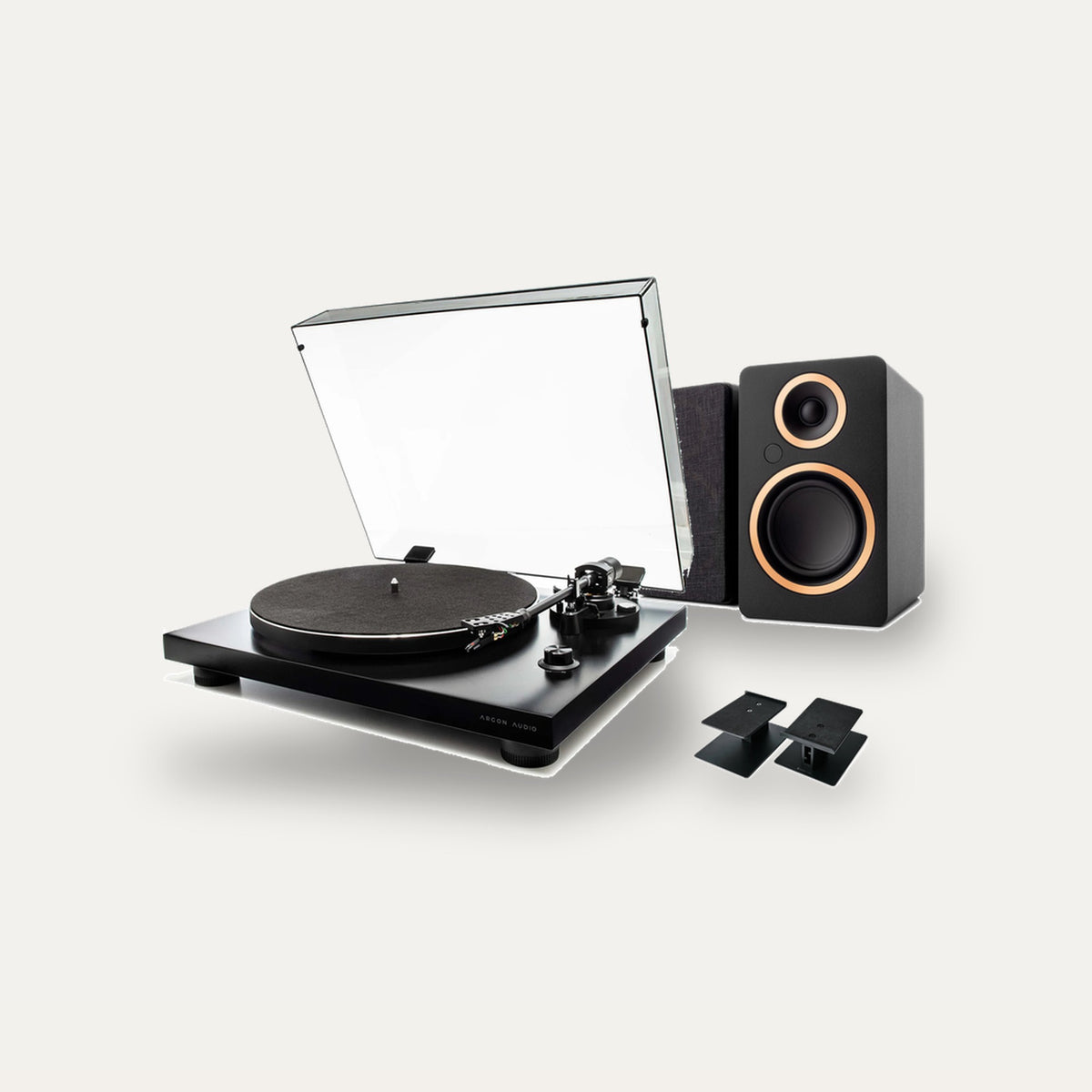 Argon Audio TT-3 + Fenris A4 + Kontur 10 Vinyl Starter Setup – Turntable Finish Black, Speaker Finish Black