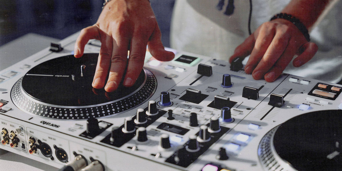 Rane One MKII DJ controller with jog wheels, control knobs, and interface buttons for professional DJ mixing.