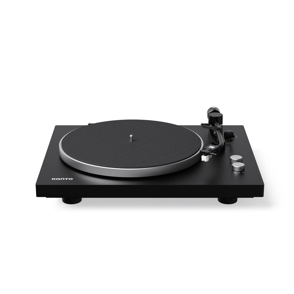Kanto Audio OBI3 Gen 2 turntable, Black, front view