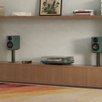 Kanto Audio OBI3 Gen 2 turntable, Green, lifestyle shot
