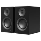 Kanto Audio TUK G2 powered speakers in Matte Black, three-quarter view of the pair