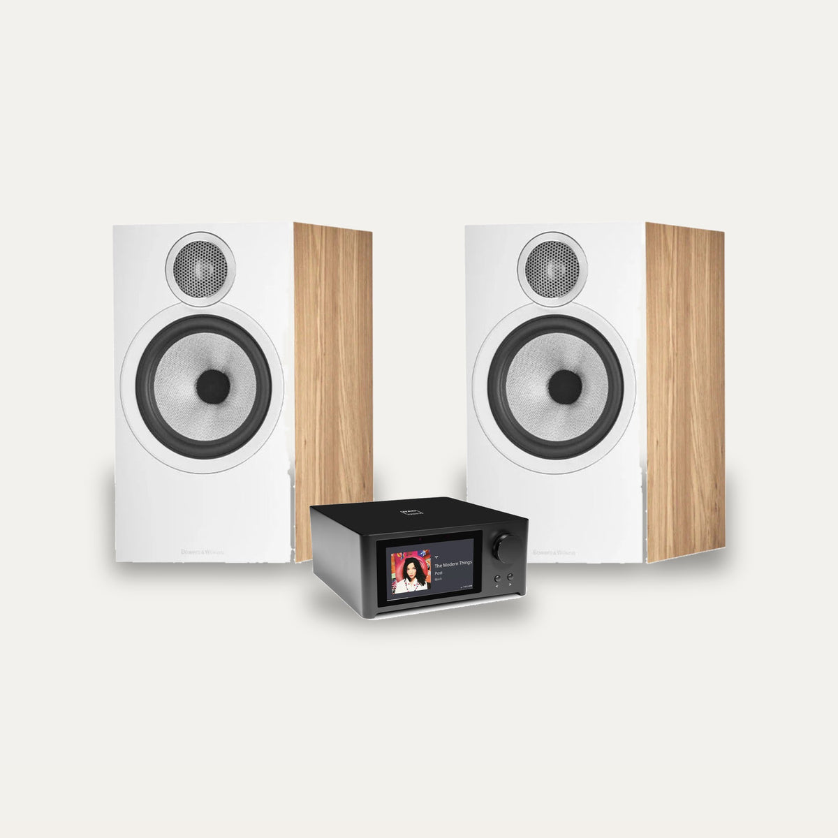 NAD C 700 V2 + Bowers & Wilkins 606 S3 Streaming System – Speaker Finish Oak