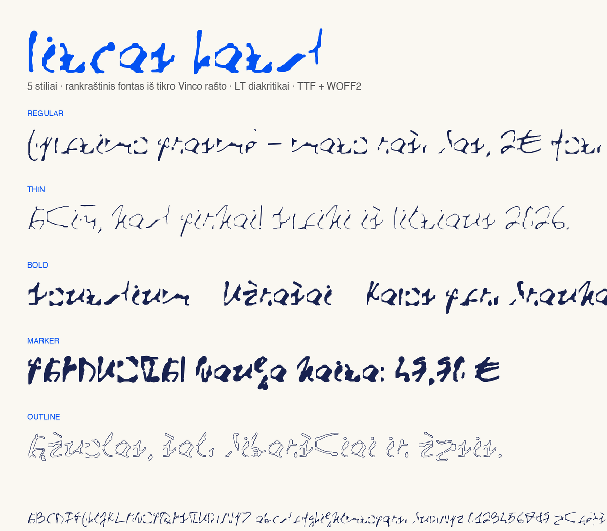 Vincas Hand – 5 stiliai