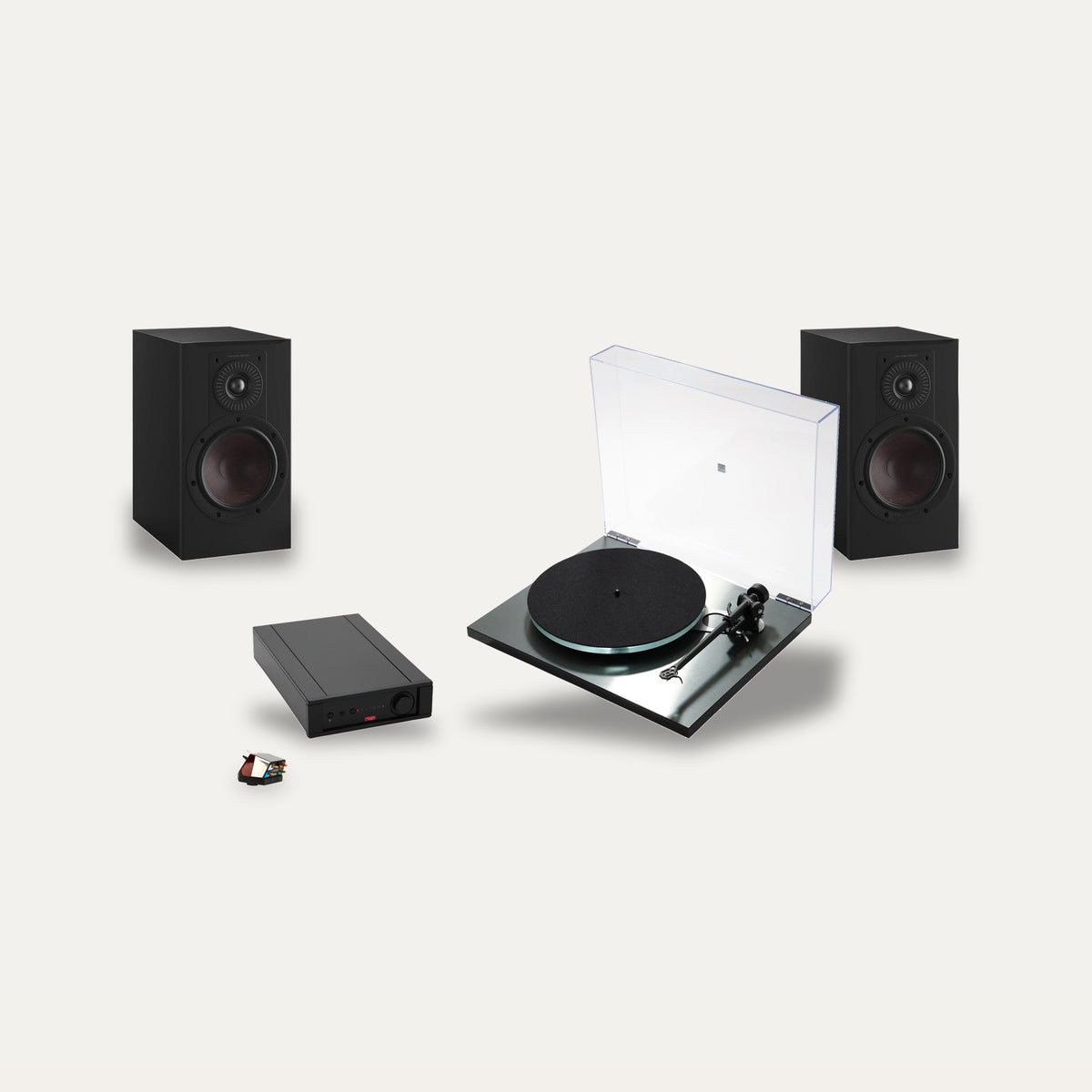 Rega Planar 3 + Nd3 + Brio MK7 + DALI Opticon 2 MK2 Vinyl System – Speaker Finish Black Satin