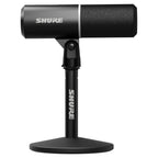 Shure MV6 Gen 2 Black, side view on desktop stand