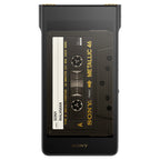 Sony NW-WM1AM3 Walkman, front view with cassette screensaver