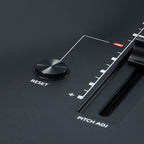 Technics SL-1210MKX reset button and pitch adjust fader detail