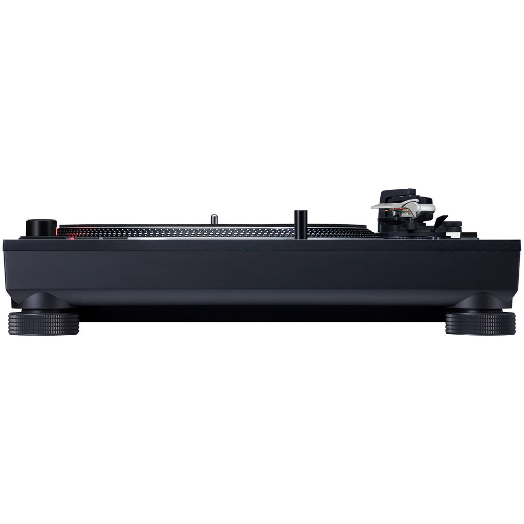 Technics SL-1210MKX, side view showing the new insulator feet