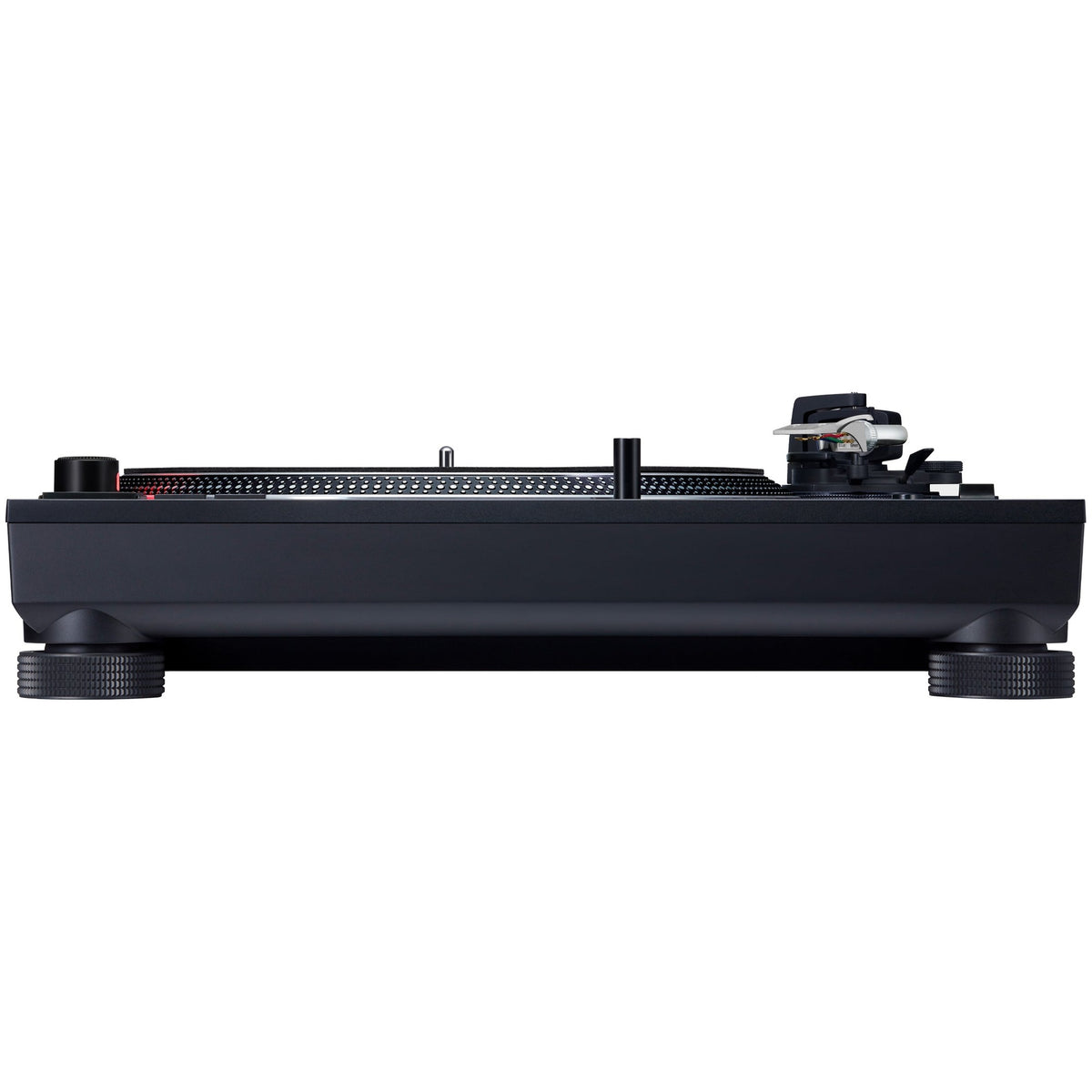 Technics SL-1210MKX, side view showing the new insulator feet
