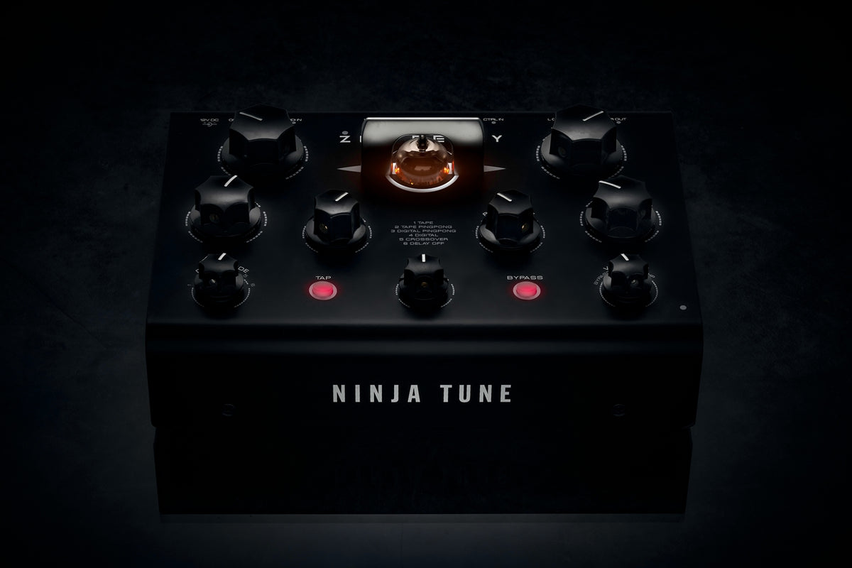 Erica Synths Zen Delay effects pedal with multiple knobs and input/output jacks, designed for guitar and audio processing.